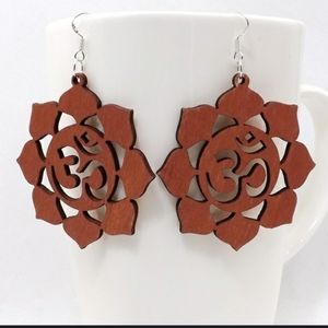 Wodden Carved Earrings